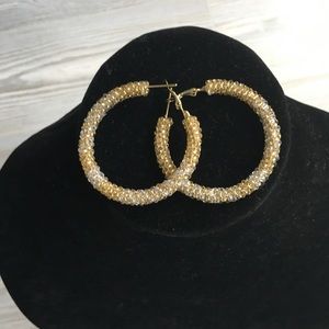 Sassy Jones Beaded Hoop Earrings